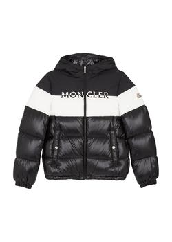 推荐KIDS Laotari black quilted shell jacket (12-14 years)商品