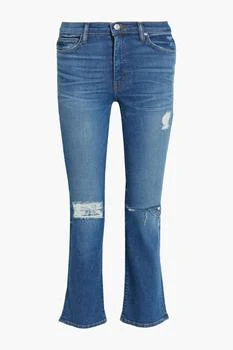 IRO | Bonnie distressed mid-rise kick-flare jeans,商家THE OUTNET US,价格¥280