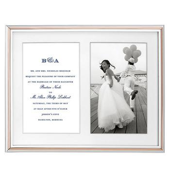 kate spade连衣裙, Kate Spade | Rosy Glow Double Invitation Frame商品图片 满$150享8.5折, 满折