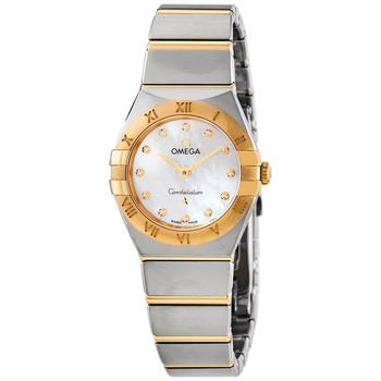欧米茄星座怎么样, Omega | Constellation Manhattan Quartz Diamond White Mther of Pearl Dial Ladies Watch 131.20.25.60.55.002商品图片 7.2折
